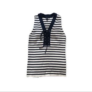 J. Crew sleeveless striped top